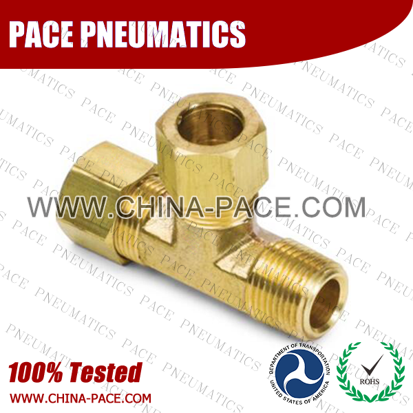 Forged Male Run Tee Brass Compression Fittings, Air compression Fittings, Brass Compression Fittings, Brass pipe joint Fittings